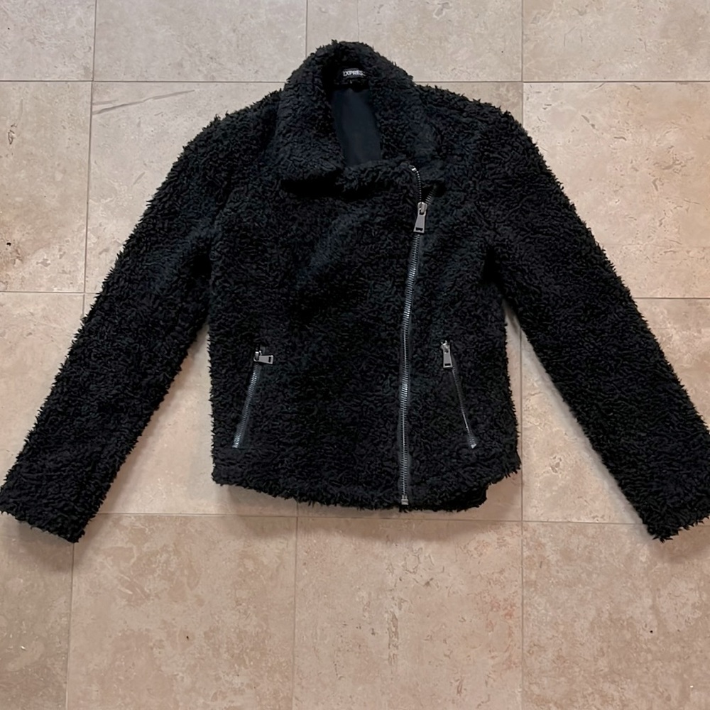 Express Black Zip-Up Jacket
